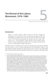The Revival of the Labour Movement, 1970â1980 - The South ...