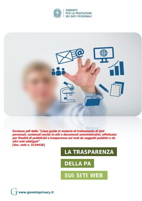 LA TRASPARENZA DELLA PA SUI SITI WEB