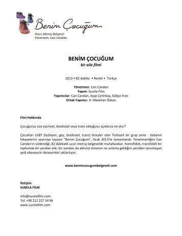 Basın Kiti indirin (pdf. dosyası) - Benim Çocuğum