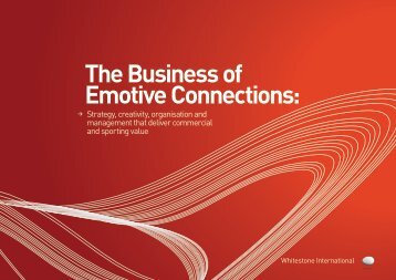 The Business of Emotive Connections: