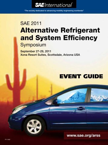 Alternative Refrigerant and System Efficiency - SAE