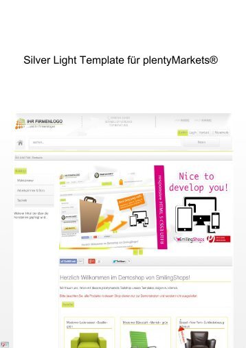 Silver Light Template für plentyMarkets®
