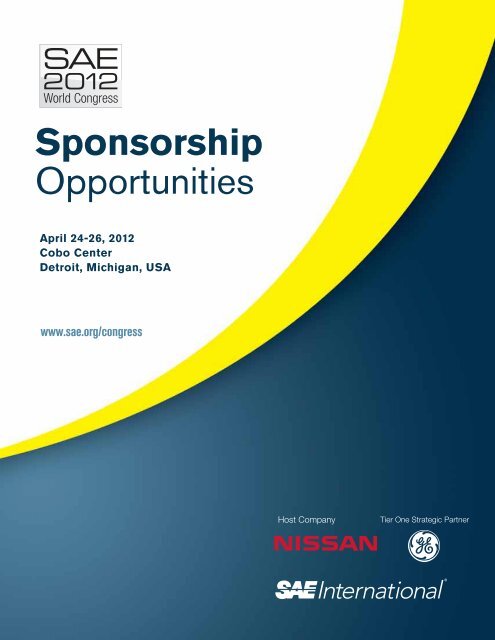 Sponsorship Opportunities - SAE