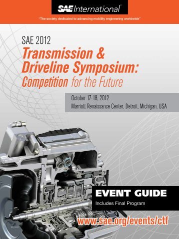 SAE 2012 Transmission & Driveline Symposium