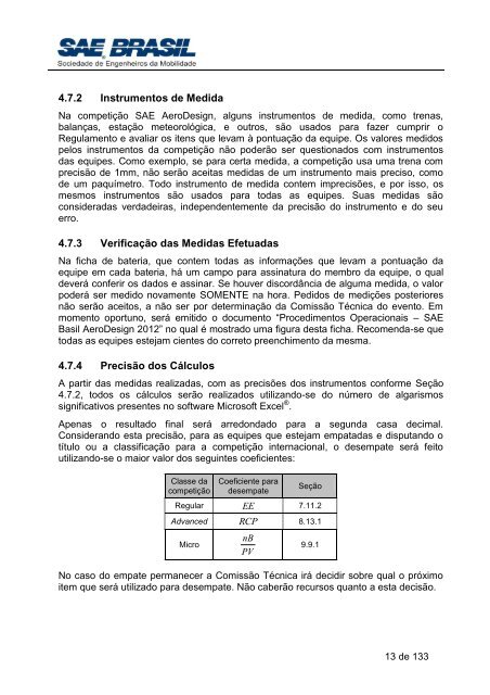 Regulamento SAE Brasil AeroDesign 2012 Revisao 2 - Escola de ...