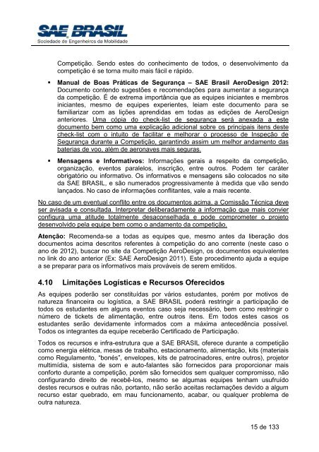 Regulamento SAE Brasil AeroDesign 2012 Revisao 2 - Escola de ...