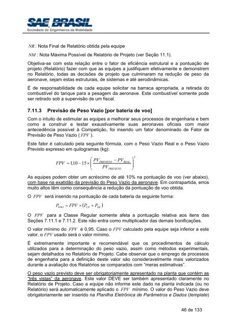 Regulamento SAE Brasil AeroDesign 2012 Revisao 2 - Escola de ...