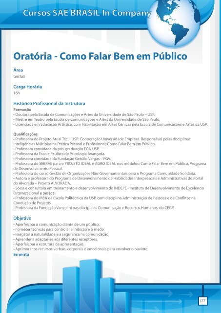 cursos in company - SAE Brasil