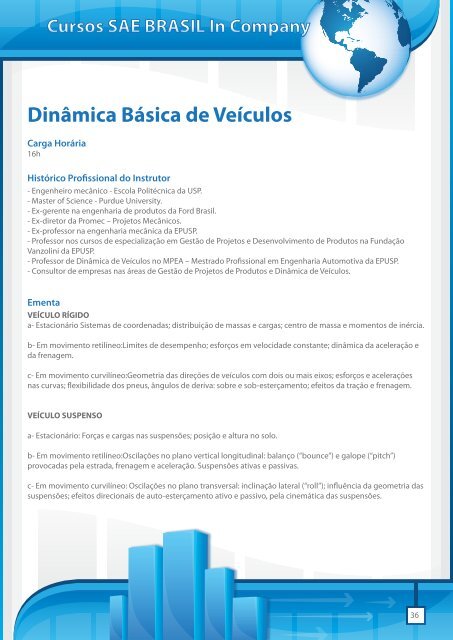 cursos in company - SAE Brasil