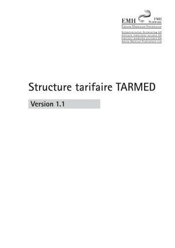 Structure tarifaire TARMED Version 1.1