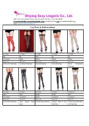 Shiying Sexy Lingerie Co., Ltd. - Wholesale lingerie