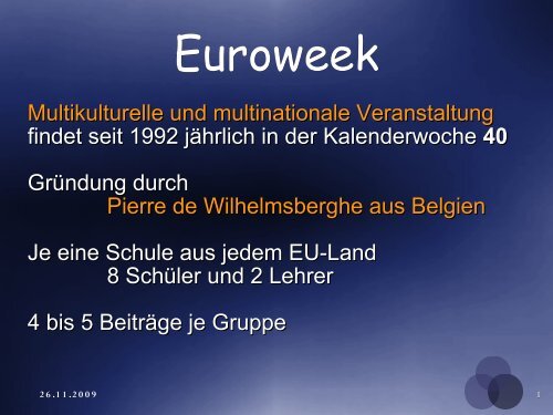 Euroweek - HTL-Rankweil