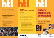 Lust auf Technik! (PDF) - HTL-Rankweil