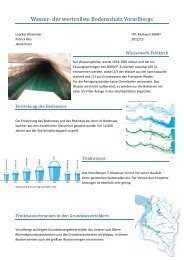 Wasser in Vorarlberg - HTL-Rankweil