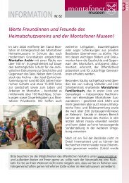 INFORMATION Nr. 62 - Stand Montafon