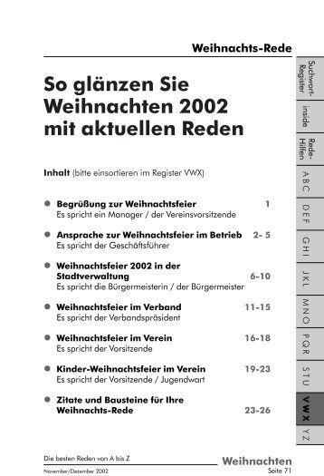 So glÃ¤nzen Sie Weihnachten 2002 mit aktuellen ... - Komma-Net.de