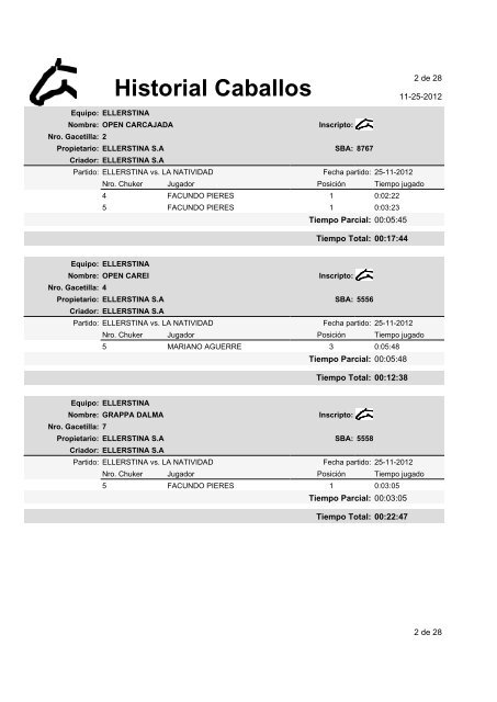 Historial Partidos - AsociaciÃ³n Argentina de Criadores de Caballos ...