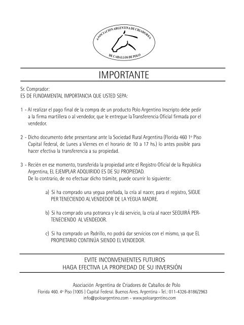 Remate de otoÃ±o - AsociaciÃ³n Argentina de Criadores de Caballos ...