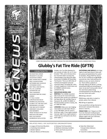 Glubby's Fat Tire Ride (GFTR) - Twin Cities Bicycling Club