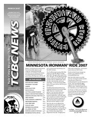 MINNESOTA IRONMANÂ® RIDE 2007 - Twin Cities Bicycling Club