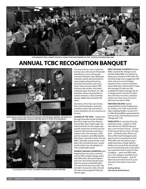 TCBC Named one of LAB's 2008 Bicycle Clubs of the Year!