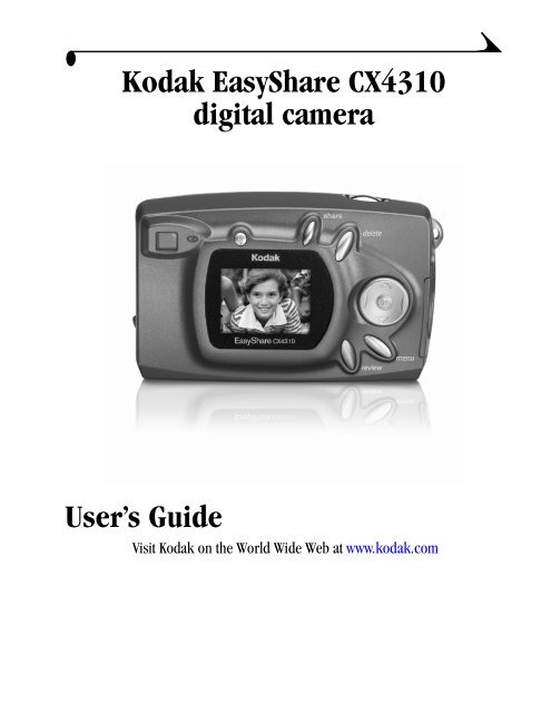 Kodak Easyshare CX4310 digital camera ... - Foto Source Canada Inc.