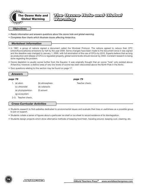 Global warming the signs and the science worksheet answers