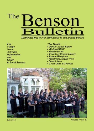 Download PDF - Benson Bulletin