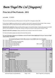 Price list of Piko Products - Beemtragel.com