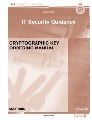 Cryptographic Key Ordering Manual (ITSG-13)