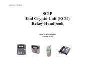 SCIP End Crypto Unit (ECU) Rekey Handbook