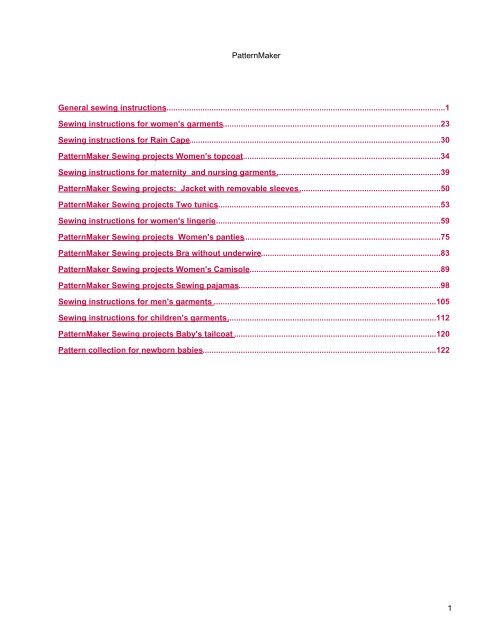 General Sewing Instructions - Leena's.com