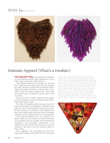 Intimate Apparel (What's a Merkin?) - Linda Gass