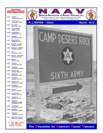 Camp desert rock - National Association of Atomic Veterans