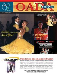E-newsletter issue Sept & Oct 2009 - Ontario Dancesport