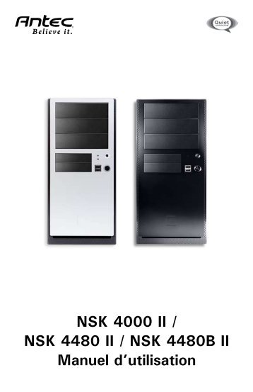NSK 4000 II / NSK 4480 II / NSK 4480B II Manuel d'utilisation - Antec