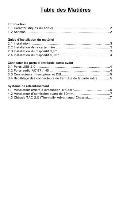 NSK 4000 II / NSK 4480 II / NSK 4480B II Manuel d'utilisation - Antec