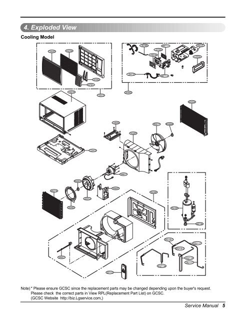Window Air Conditioner SVC MANUAL(Exploded ... - Jordans Manuals