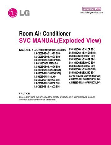 Room Air Conditioner SVC MANUAL(Exploded ... - Jordans Manuals