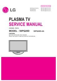 plasma tv service manual - Jordans Manuals