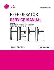 REFRIGERATOR SERVICE MANUAL - Jordans Manuals