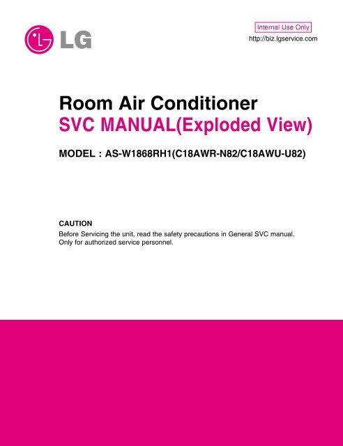 Room Air Conditioner SVC MANUAL(Exploded ... - Jordans Manuals
