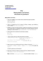 TP5 Manipulation de fichiers, structures et pointeurs