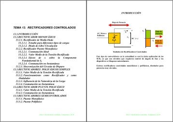 TEMA 13. RECTIFICADORES CONTROLADOS