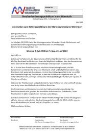 Infobrief & Kontaktformular - Mariengymnasium
