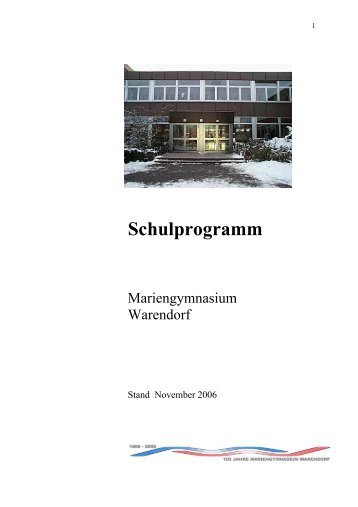 Schulprogramm - Mariengymnasium