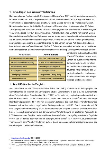 LRS-FÃ¶rderunterricht nach der Warnke - MediTECH Electronic GmbH