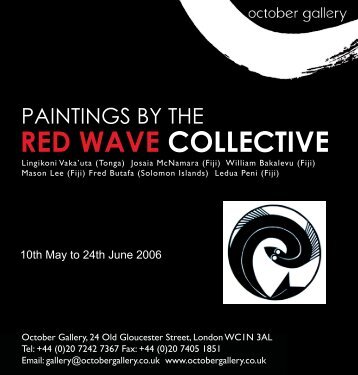 Download eCatalogue of the Red Wave Collective ... - October Gallery