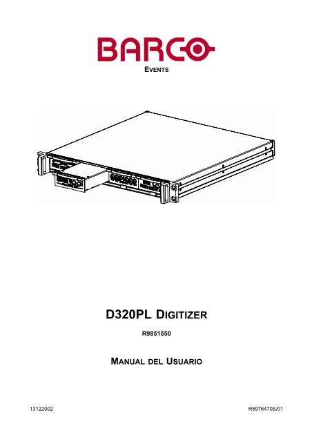 D320PL DIGITIZER - Barco