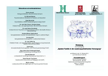ReferentInnen und workshopleiterInnen: Einladung âSystem Familie ...